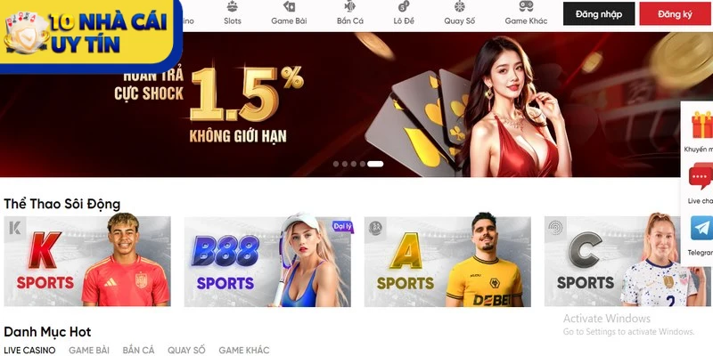 388Bet ghi điểm trong mắt cược thủ nhờ sự uy tín cùng dịch vụ vượt trội