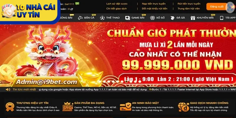  I9bet là nơi mang đến hàng loạt cơ hội vàng hấp dẫn cho người chơi