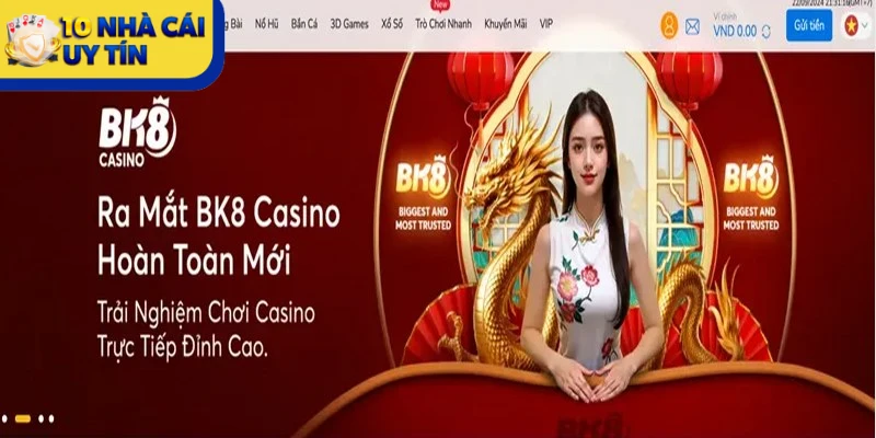 Nhà cái tặng tiền BK8 không ngừng đổi mới với hàng loạt sự kiện ưu đãi độc đáo